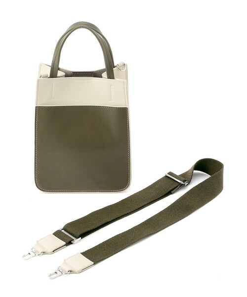 CAST:(キャストコロン)の「カラーコンビミニバッグ(トートバッグ・レディース・オフホワイト/ベージュ・FREE)」の18枚目の写真