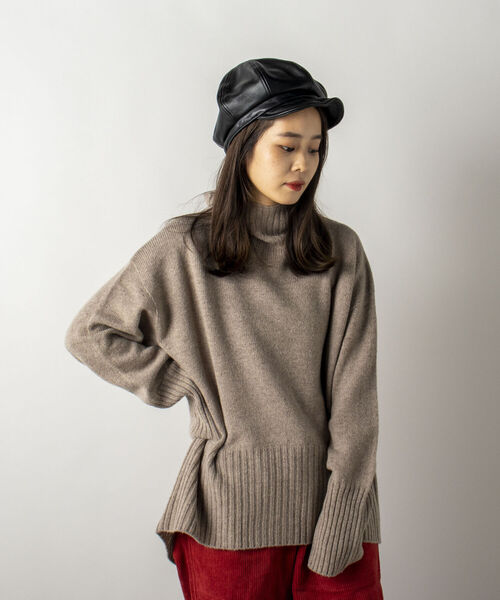 GLOSTER（グロスター）の「【GLOSTER/グロスター】ラムレザーキャスケット（キャスケット・メンズ・ブラック・FREE）」の12枚目の写真