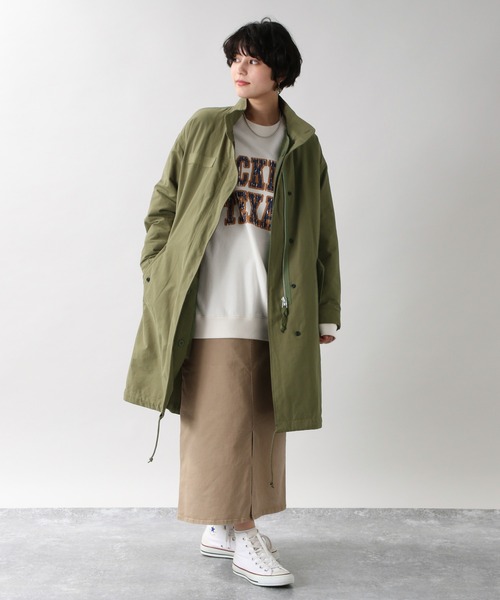 RAGEBLUE（レイジブルー）の「【2WAY仕様】ビッグシルエットモッズコート/954592（モッズコート・レディース・ブラック/オリーブ・FREE）」の16枚目の写真
