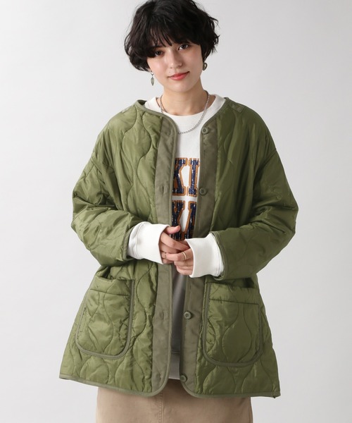 RAGEBLUE（レイジブルー）の「【2WAY仕様】ビッグシルエットモッズコート/954592（モッズコート・レディース・ブラック/オリーブ・FREE）」の13枚目の写真