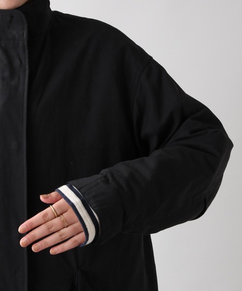 RAGEBLUE（レイジブルー）の「【2WAY仕様】ビッグシルエットモッズコート/954592（モッズコート・レディース・ブラック/オリーブ・FREE）」の10枚目の写真