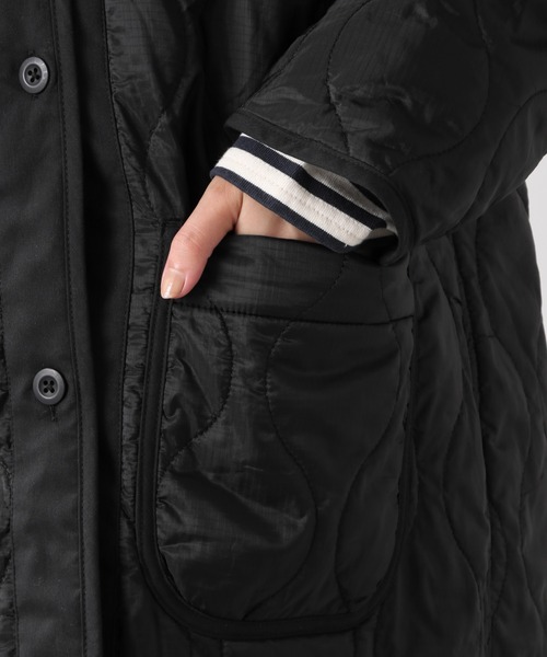 RAGEBLUE（レイジブルー）の「【2WAY仕様】ビッグシルエットモッズコート/954592（モッズコート・レディース・ブラック/オリーブ・FREE）」の15枚目の写真