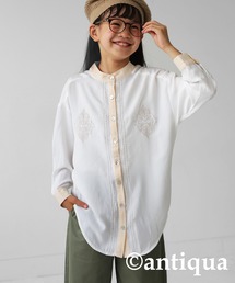 レトロ刺繍シャツ