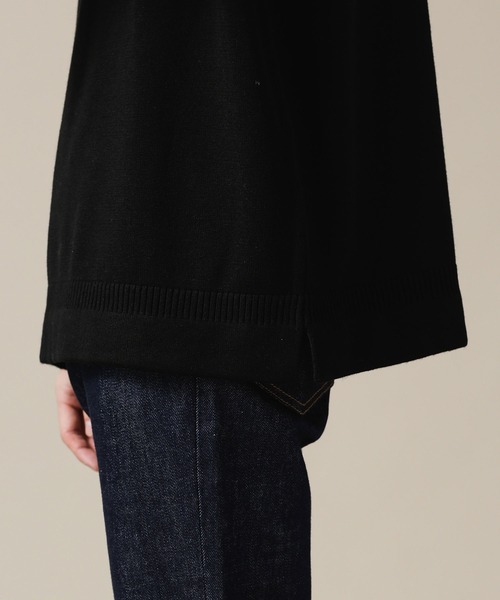 NANO universe（ナノユニバース）の「ガンジーハイゲージクルーネックニット（ニット/セーター・メンズ・ブラック/レッド系その他2/パープル・L/XL/S/M）」の6枚目の写真