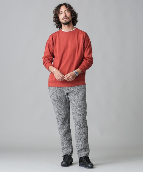 NANO universe（ナノユニバース）の「ガンジーハイゲージクルーネックニット（ニット/セーター・メンズ・ブラック/レッド系その他2/パープル・L/XL/S/M）」の21枚目の写真