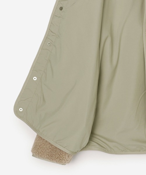 ORCIVAL(オーシバル)の「ORCIVAL | ウールボア ノーカラージャケット WOMEN(ノーカラージャケット・レディース・ベージュ/ブラック・1/2)」の8枚目の写真
