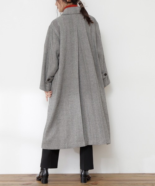 N.（N. Natural Beauty Basic）（エヌエヌナチュラルビューティーベーシック）の「≪【S Size Line】◆ヘリンボーンコート≫（その他アウター・レディース・グレー系その他/ベージュ系その他・SMALL/MEDIUM）」の12枚目の写真