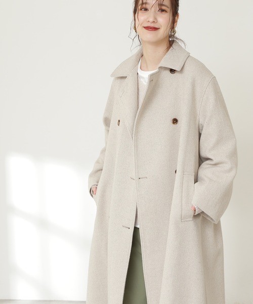N.（N. Natural Beauty Basic）（エヌエヌナチュラルビューティーベーシック）の「≪【S Size Line】◆ヘリンボーンコート≫（その他アウター・レディース・グレー系その他/ベージュ系その他・SMALL/MEDIUM）」の10枚目の写真