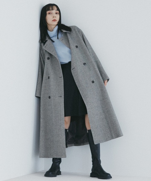 N.（N. Natural Beauty Basic）（エヌエヌナチュラルビューティーベーシック）の「≪【S Size Line】◆ヘリンボーンコート≫（その他アウター・レディース・グレー系その他/ベージュ系その他・SMALL/MEDIUM）」の14枚目の写真