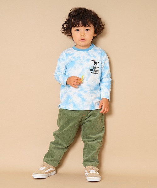 kladskap（クレードスコープ）の「ロゴ刺しゅうロング丈シェフパンツ（その他パンツ・キッズ・ブラック/ベージュ/カーキ・90cm/110cm/100cm/120cm/130cm）」の3枚目の写真