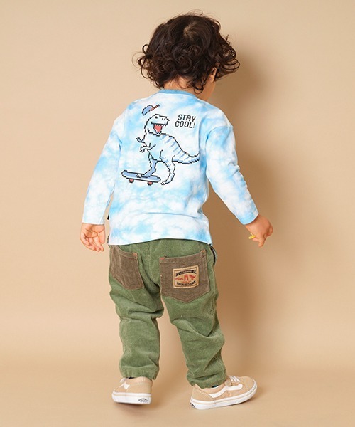 kladskap（クレードスコープ）の「ロゴ刺しゅうロング丈シェフパンツ（その他パンツ・キッズ・ブラック/ベージュ/カーキ・90cm/110cm/100cm/120cm/130cm）」の19枚目の写真