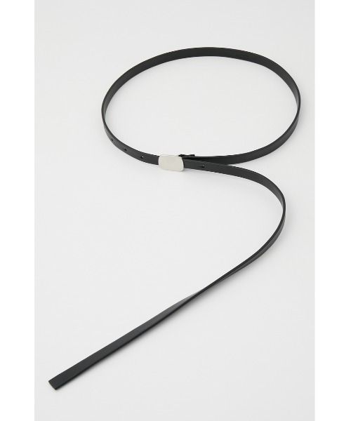 SLY(スライ)の「THIN F LEATHER BELT フェイクレザー ベルト(ベルト・レディース・ホワイト/ブラック/イエロー・FREE)」の3枚目の写真