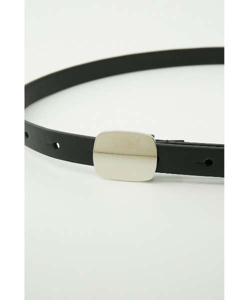 SLY(スライ)の「THIN F LEATHER BELT フェイクレザー ベルト(ベルト・レディース・ホワイト/ブラック/イエロー・FREE)」の18枚目の写真