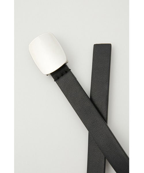 SLY(スライ)の「THIN F LEATHER BELT フェイクレザー ベルト(ベルト・レディース・ホワイト/ブラック/イエロー・FREE)」の5枚目の写真