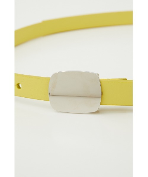 SLY(スライ)の「THIN F LEATHER BELT フェイクレザー ベルト(ベルト・レディース・ホワイト/ブラック/イエロー・FREE)」の21枚目の写真
