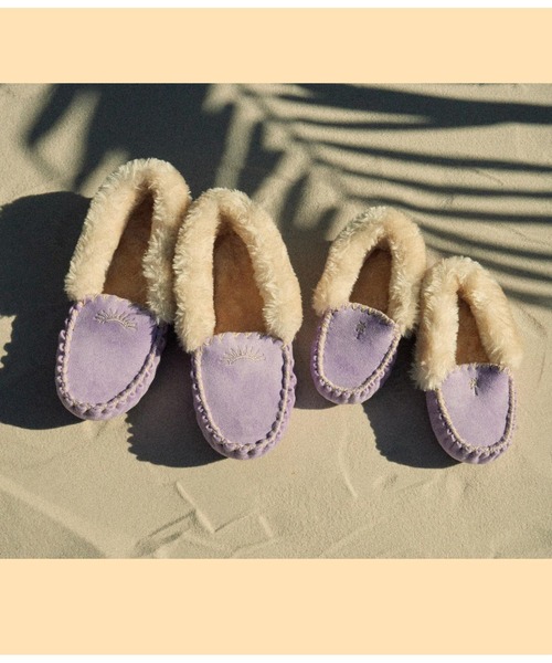 anap mimpi（アナップミンピ）の「SUN刺繍モカシンシューズ（モカシン/デッキシューズ・レディース・ピンク/ターコイズブルー/ラベンダー/グレイッシュベージュ・LL/S/M/L）」の9枚目の写真