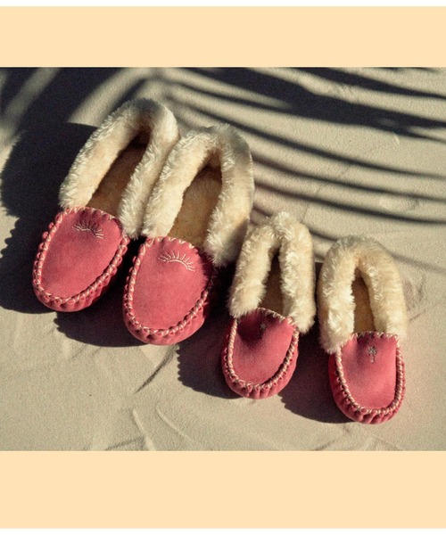 anap mimpi（アナップミンピ）の「SUN刺繍モカシンシューズ（モカシン/デッキシューズ・レディース・ピンク/ターコイズブルー/ラベンダー/グレイッシュベージュ・LL/S/M/L）」の18枚目の写真