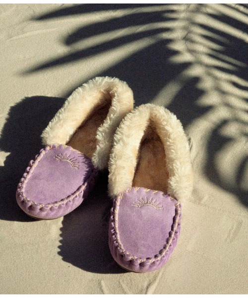 anap mimpi（アナップミンピ）の「SUN刺繍モカシンシューズ（モカシン/デッキシューズ・レディース・ピンク/ターコイズブルー/ラベンダー/グレイッシュベージュ・LL/S/M/L）」の22枚目の写真