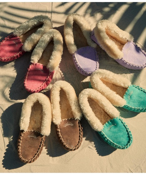 anap mimpi（アナップミンピ）の「SUN刺繍モカシンシューズ（モカシン/デッキシューズ・レディース・ピンク/ターコイズブルー/ラベンダー/グレイッシュベージュ・LL/S/M/L）」の12枚目の写真