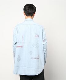 KURO（クロ）の「【KURO】ALTERNATIVE PATTERN DENIM BIG SHIRT