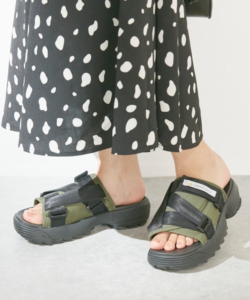 LAVEANGE(ラビアンジェ)の「Recycled nylon Cover Belt SANDAL(サンダル・レディース・ブラック/ブラウン/カーキ・S/M/L)」の9枚目の写真
