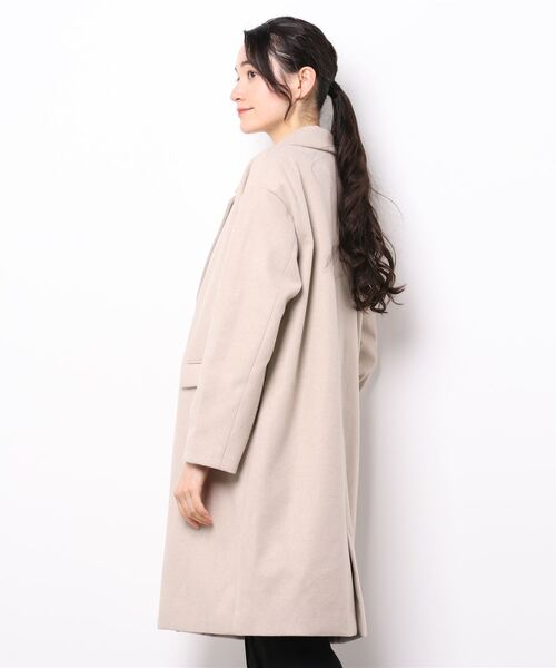 HONEYSUCKLE ROSE（ハニーサックルローズ）の「【HONEYSUCKLE ROSE】チェスターコート（チェスターコート・レディース・ベージュ/ダークグレー・M/L）」の3枚目の写真