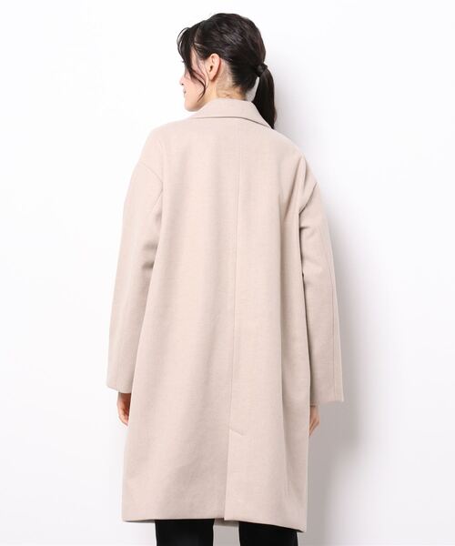 HONEYSUCKLE ROSE（ハニーサックルローズ）の「【HONEYSUCKLE ROSE】チェスターコート（チェスターコート・レディース・ベージュ/ダークグレー・M/L）」の4枚目の写真