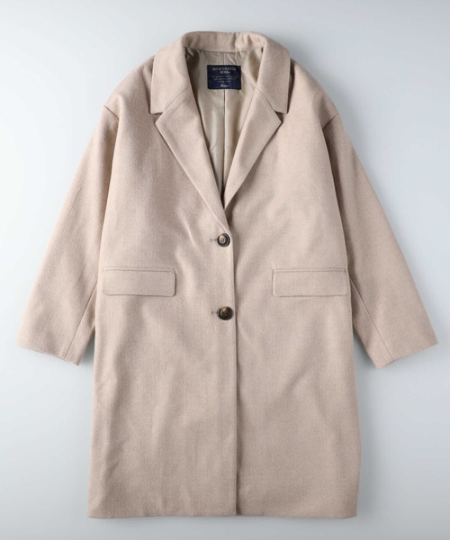 HONEYSUCKLE ROSE（ハニーサックルローズ）の「【HONEYSUCKLE ROSE】チェスターコート（チェスターコート・レディース・ベージュ/ダークグレー・M/L）」の8枚目の写真