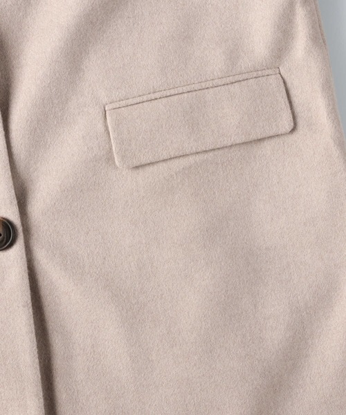 HONEYSUCKLE ROSE（ハニーサックルローズ）の「【HONEYSUCKLE ROSE】チェスターコート（チェスターコート・レディース・ベージュ/ダークグレー・M/L）」の9枚目の写真