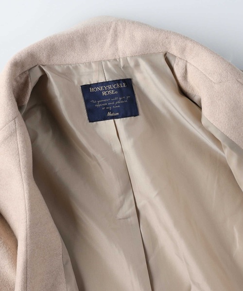 HONEYSUCKLE ROSE（ハニーサックルローズ）の「【HONEYSUCKLE ROSE】チェスターコート（チェスターコート・レディース・ベージュ/ダークグレー・M/L）」の10枚目の写真