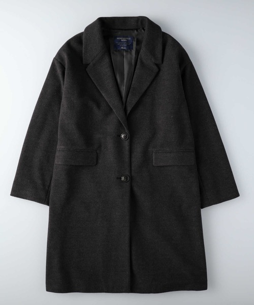 HONEYSUCKLE ROSE（ハニーサックルローズ）の「【HONEYSUCKLE ROSE】チェスターコート（チェスターコート・レディース・ベージュ/ダークグレー・M/L）」の14枚目の写真