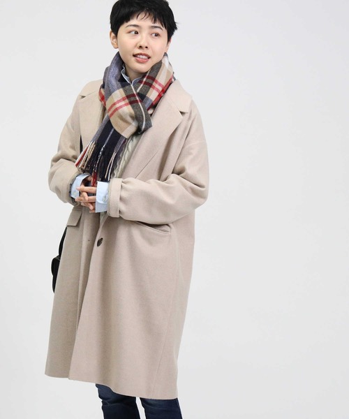 HONEYSUCKLE ROSE（ハニーサックルローズ）の「【HONEYSUCKLE ROSE】チェスターコート（チェスターコート・レディース・ベージュ/ダークグレー・M/L）」の16枚目の写真