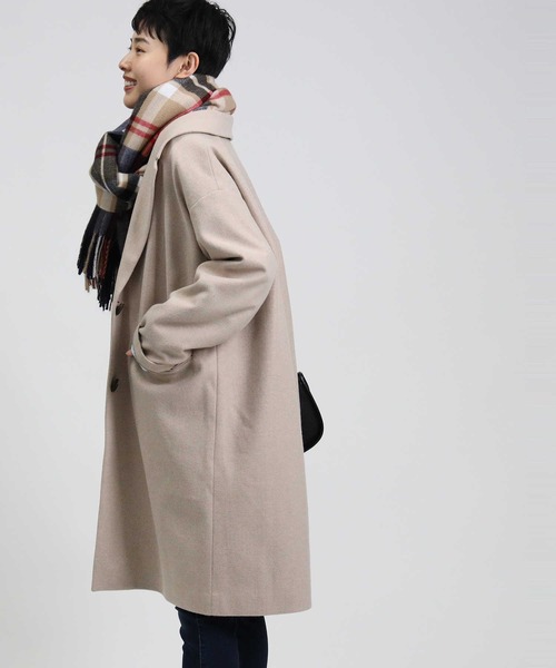 HONEYSUCKLE ROSE（ハニーサックルローズ）の「【HONEYSUCKLE ROSE】チェスターコート（チェスターコート・レディース・ベージュ/ダークグレー・M/L）」の17枚目の写真