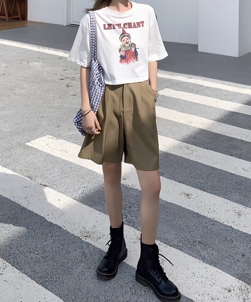 Dita Muaj.（ディータムアージュ）の「ミニマルハーフパンツ（その他パンツ・レディース・ブラック/サンドベージュ・S/M/L）」の9枚目の写真