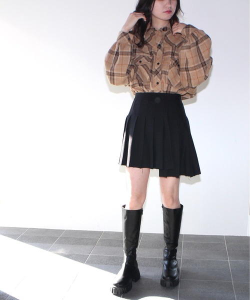 one way(ワンウェイ)の「【oneway Jeans】プリーツアシメスカート(スカート・レディース・ブラック/ベージュ/グレー・FREE)」の15枚目の写真