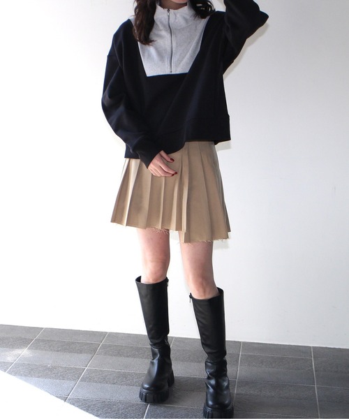 one way(ワンウェイ)の「【oneway Jeans】プリーツアシメスカート(スカート・レディース・ブラック/ベージュ/グレー・FREE)」の14枚目の写真