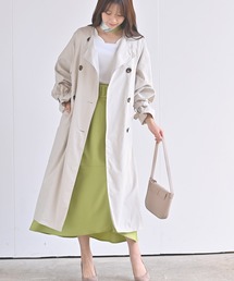 ノーカラーBIGトレンチコート