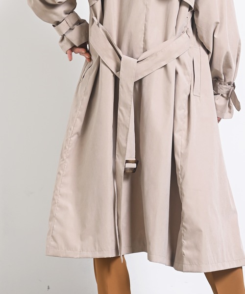 rps（アールピーエス）の「ノーカラーＢＩＧトレンチコート（トレンチコート・レディース・ベージュ/カーキ/ライトベージュ・M）」の11枚目の写真