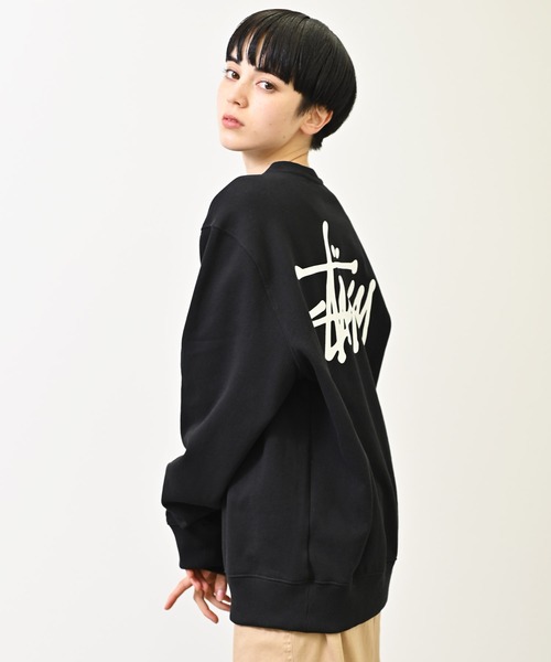 STUSSY ステューシー 長袖 トレーナー ステューシートレーナー STUSSY ステューシー スウェット ロゴ 黒