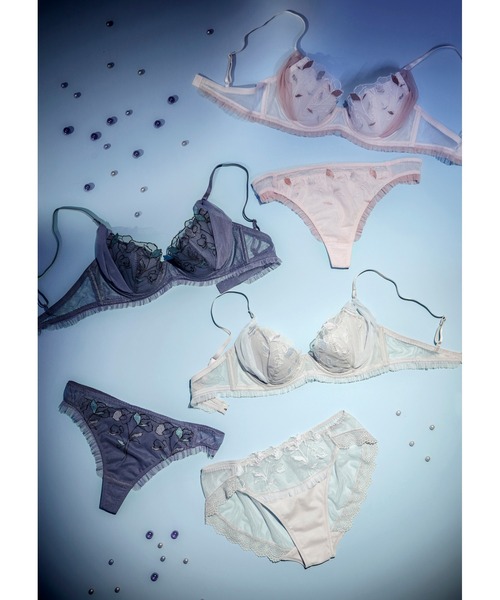 Chut！ INTIMATES（シュットインティメイツ）の「シアーライトブラ ストリングショーツ (C372)（ショーツ・レディース・ライトグレー/ライトピンク/ネイビー・M/L）」の4枚目の写真