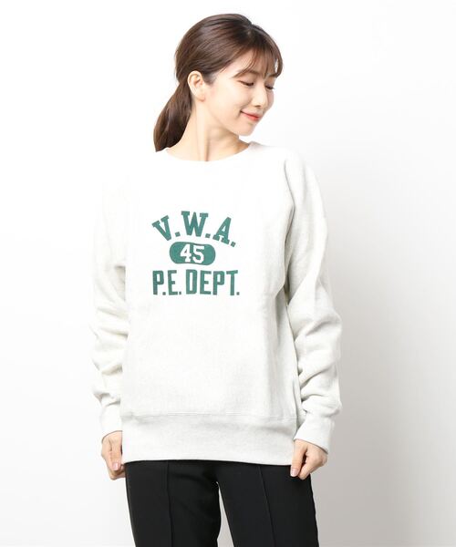 SLOBE IENA（スローブイエナ）の「【Champion / チャンピオン】ロゴスエット◆（スウェット・レディース・ライトグレー/アイボリー・FREE）」の9枚目の写真