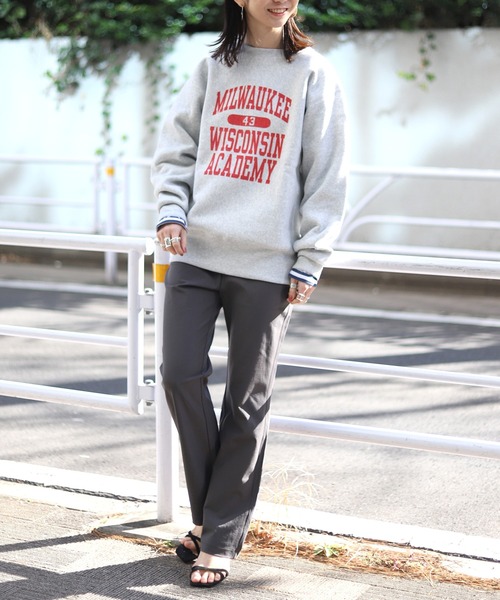 SLOBE IENA（スローブイエナ）の「【Champion / チャンピオン】ロゴスエット◆（スウェット・レディース・ライトグレー/アイボリー・FREE）」の12枚目の写真