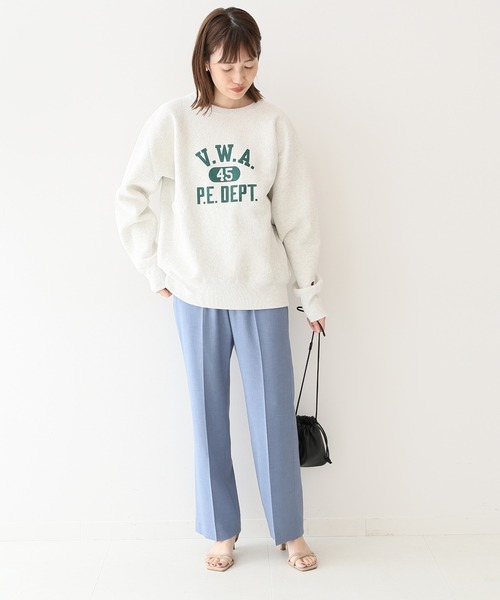 SLOBE IENA（スローブイエナ）の「【Champion / チャンピオン】ロゴスエット◆（スウェット・レディース・ライトグレー/アイボリー・FREE）」の19枚目の写真