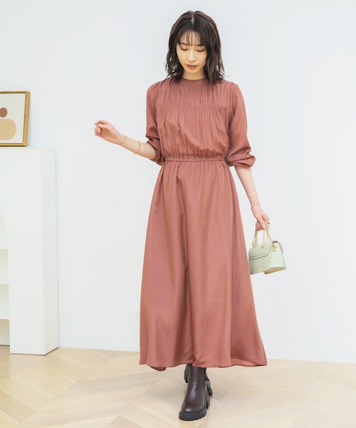 GeeRA(ジーラ)の「バックリボン&ボタン大人ワンピース(ワンピース・レディース・ネイビー/ピンク・MEDIUM/LARGE/X-LARGE)」の10枚目の写真