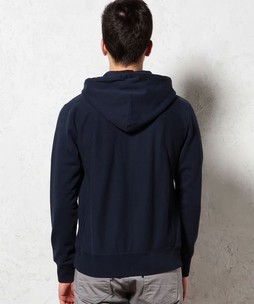 green label relaxing（グリーンレーベルリラクシング）の「US/C URAKE ZIP パーカーL/S◆（パーカー・メンズ・グレー/ネイビー/ホワイト・SMALL/MEDIUM/LARGE）」の5枚目の写真