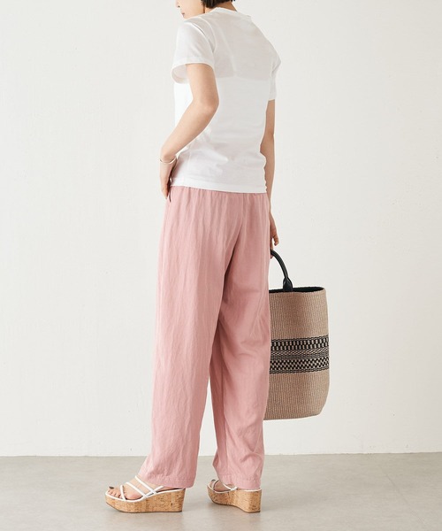 BEARDSLEY(ビアズリー)の「タックルーズパンツ(その他パンツ・レディース・グリーン系その他/サーモンピンク・FREE/L)」の10枚目の写真