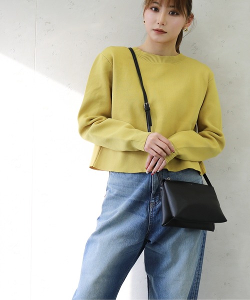 Per sist ence(パーシエンス)の「Per sist ence/パーシエンス PUシンプルライトショルダーバッグ(ショルダーバッグ・レディース・ブラック/モカ/ライトグレー・FREE)」の7枚目の写真