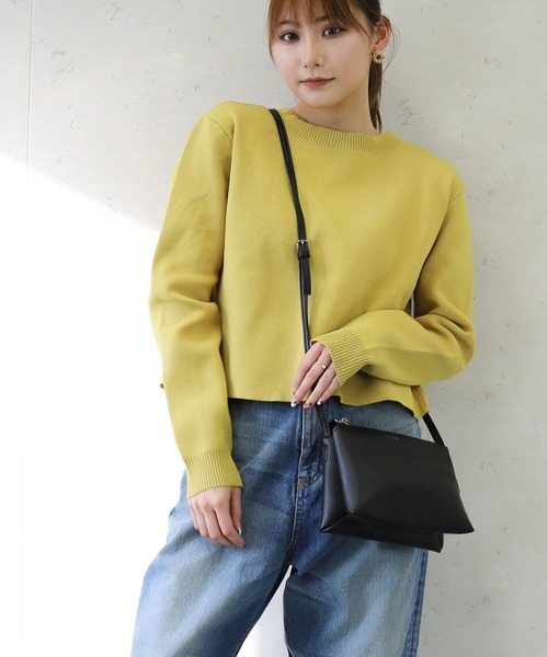Per sist ence(パーシエンス)の「Per sist ence/パーシエンス PUシンプルライトショルダーバッグ(ショルダーバッグ・レディース・ブラック/モカ/ライトグレー・FREE)」の8枚目の写真