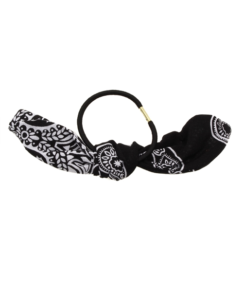 WEGO（ウィゴー）の「WEGO/バンダナヘアゴム（ヘアゴム・レディース・ブラック/ブルー/レッド/イエロー/ホワイト・FREE）」の8枚目の写真