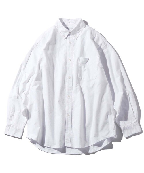 FREAK'S STORE（フリークスストア）の「FREAK'S STORE/フリークスストア ビックシルエット オックスフォード L/S ボタンダウンシャツ/ロングスリーブ（シャツ/ブラウス・メンズ・その他9/ピンク/ブルー/ホワイト・LARGE/MEDIUM）」の2枚目の写真